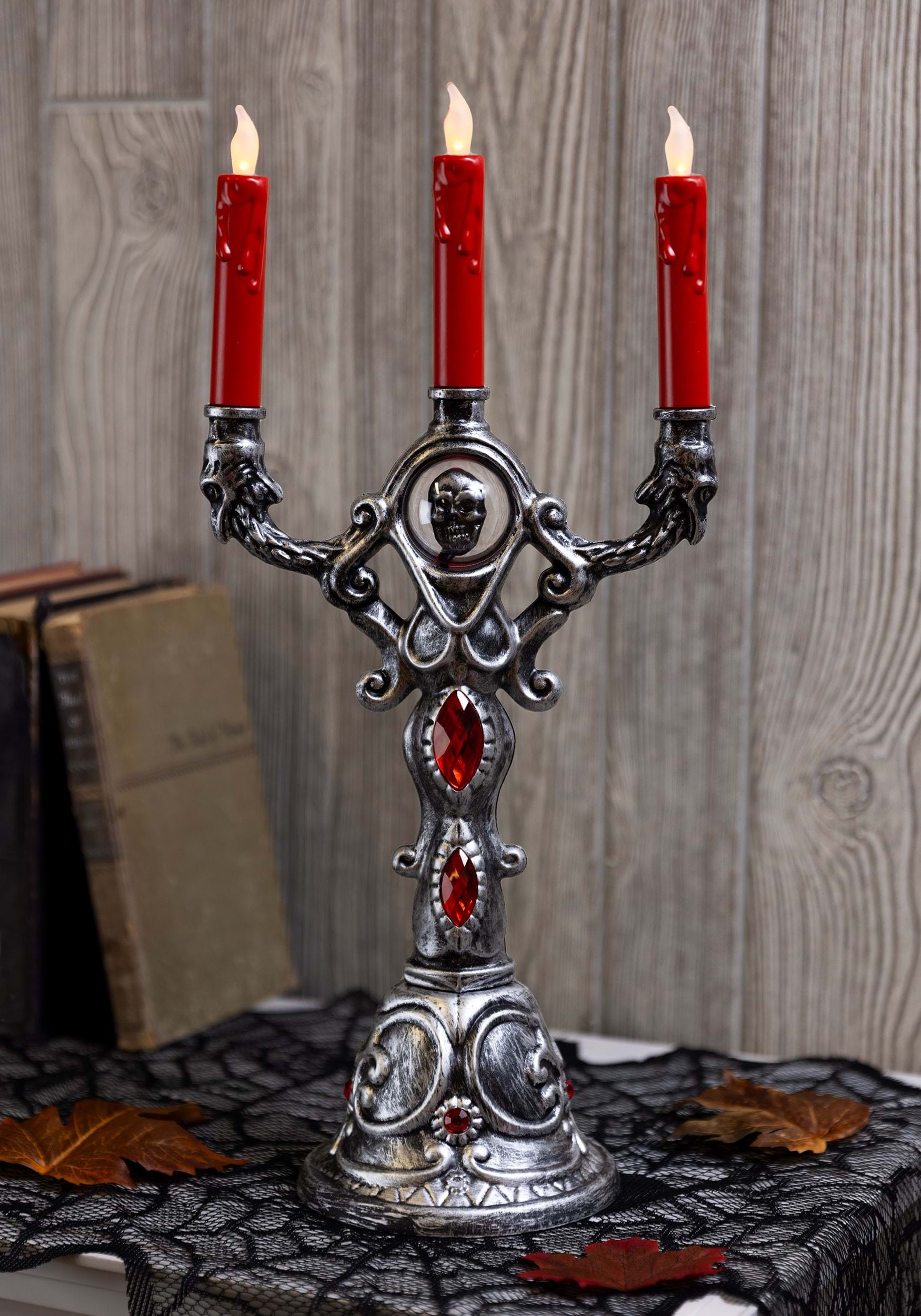 Gothic LED Candlestick Halloween Decoration 