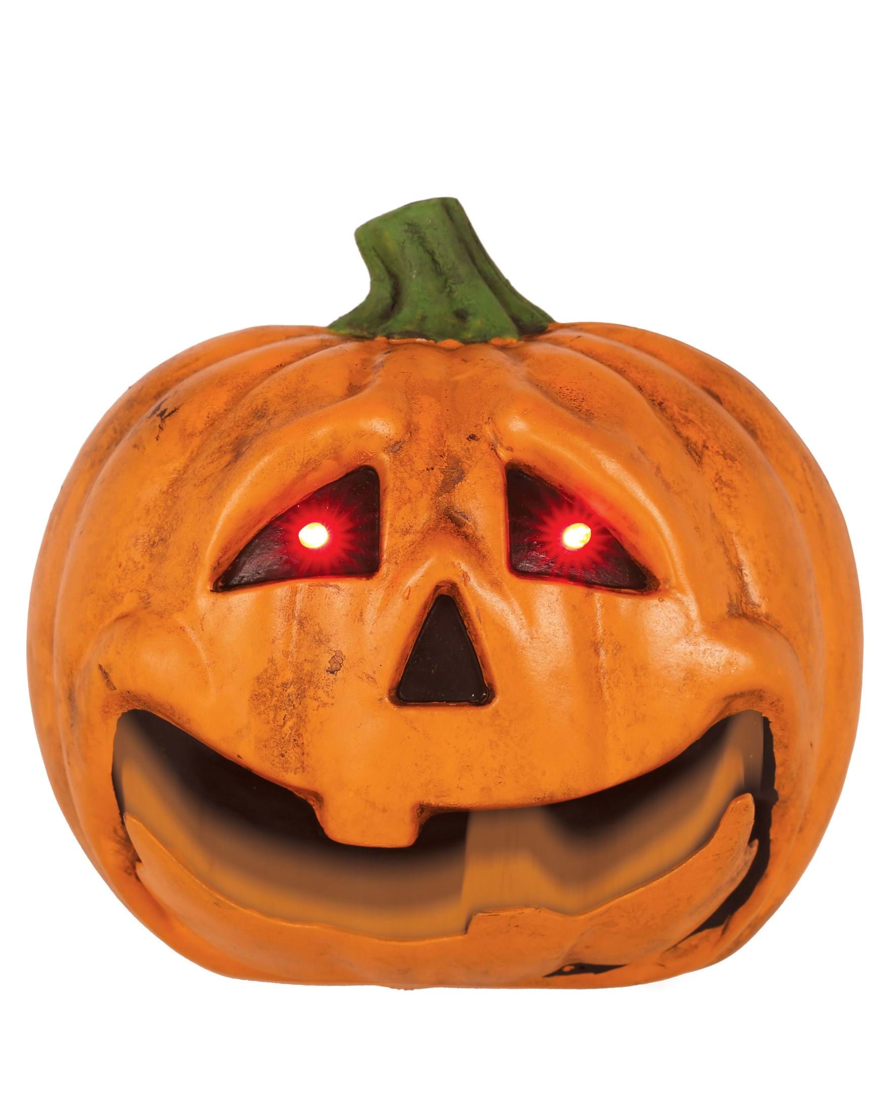 7-Inch Light Up Talking Jack O Lantern with Moving Jaw Decoration | Pumpkin Decorations