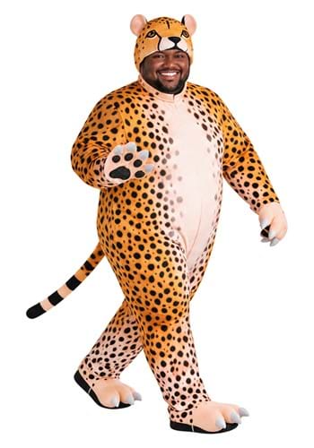 Plus Size Cheerful Cheetah Costume for Adults