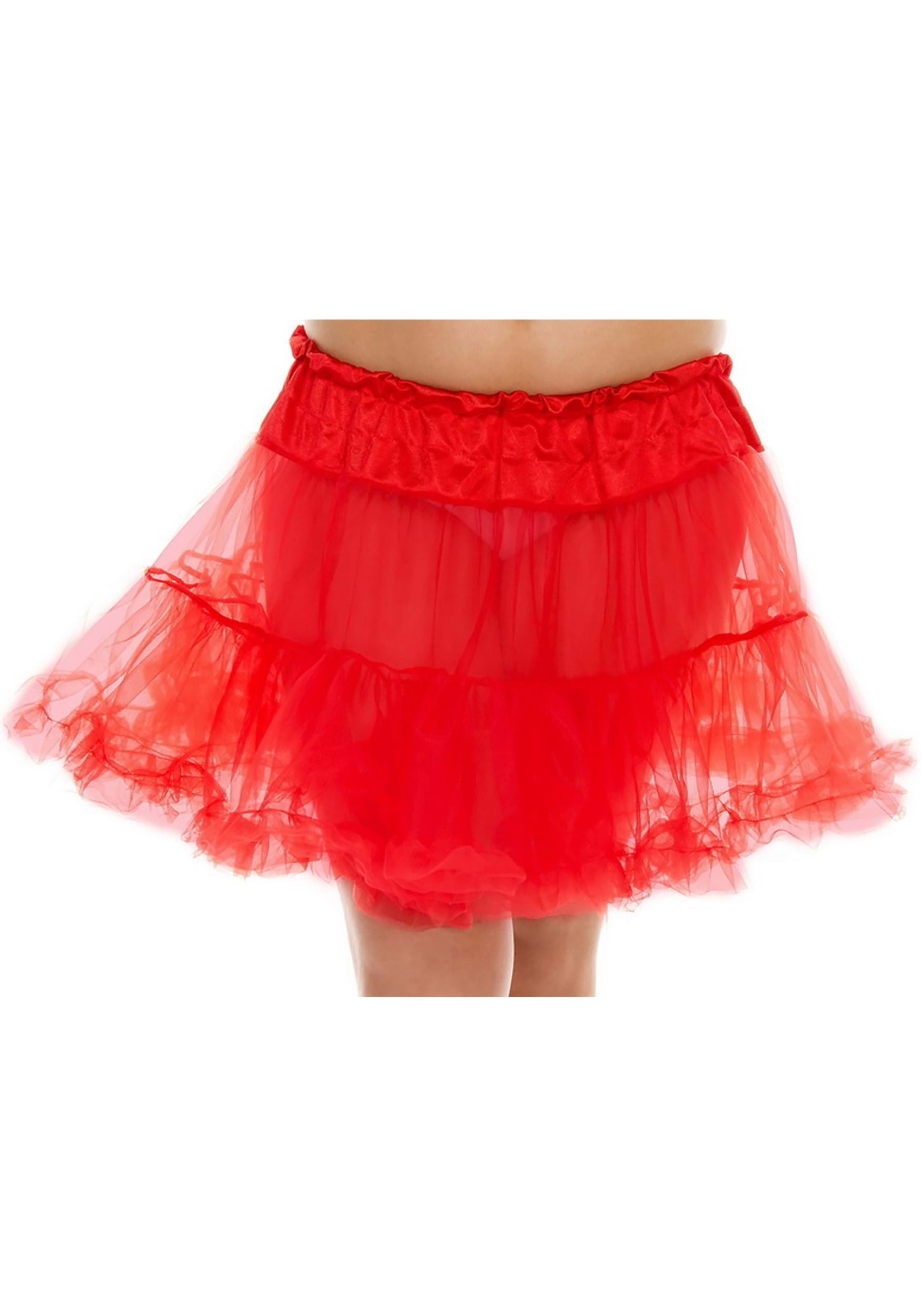 Women's Plus Red Tulle Petticoat , Costume Petticoats