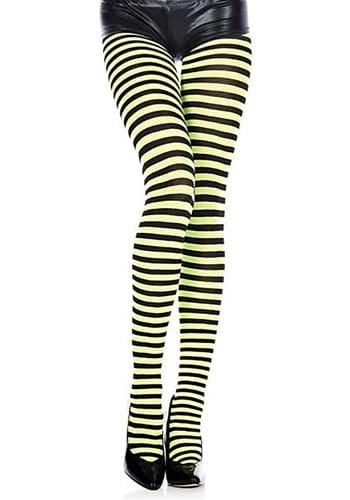 Click Here to buy Womens Black and Yellow Striped Stockings | Costume Tights from HalloweenCostumes, CDN Funds & Shipping