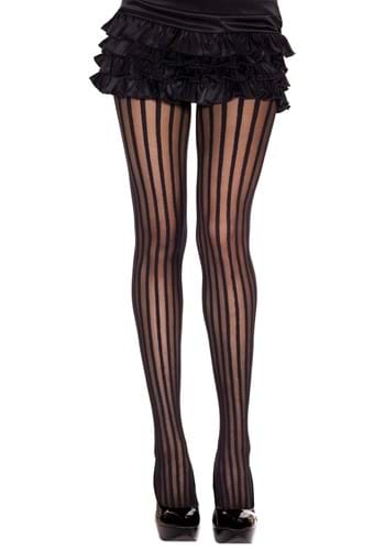 Click Here to buy Womens Vertical Black Stripe Stockings | Costume Tights from HalloweenCostumes, CDN Funds & Shipping
