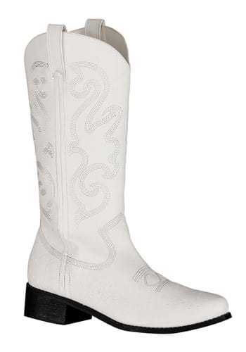Click Here to buy White Cowboy Boots for Men | Costume Shoes for Adults from HalloweenCostumes, CDN Funds & Shipping
