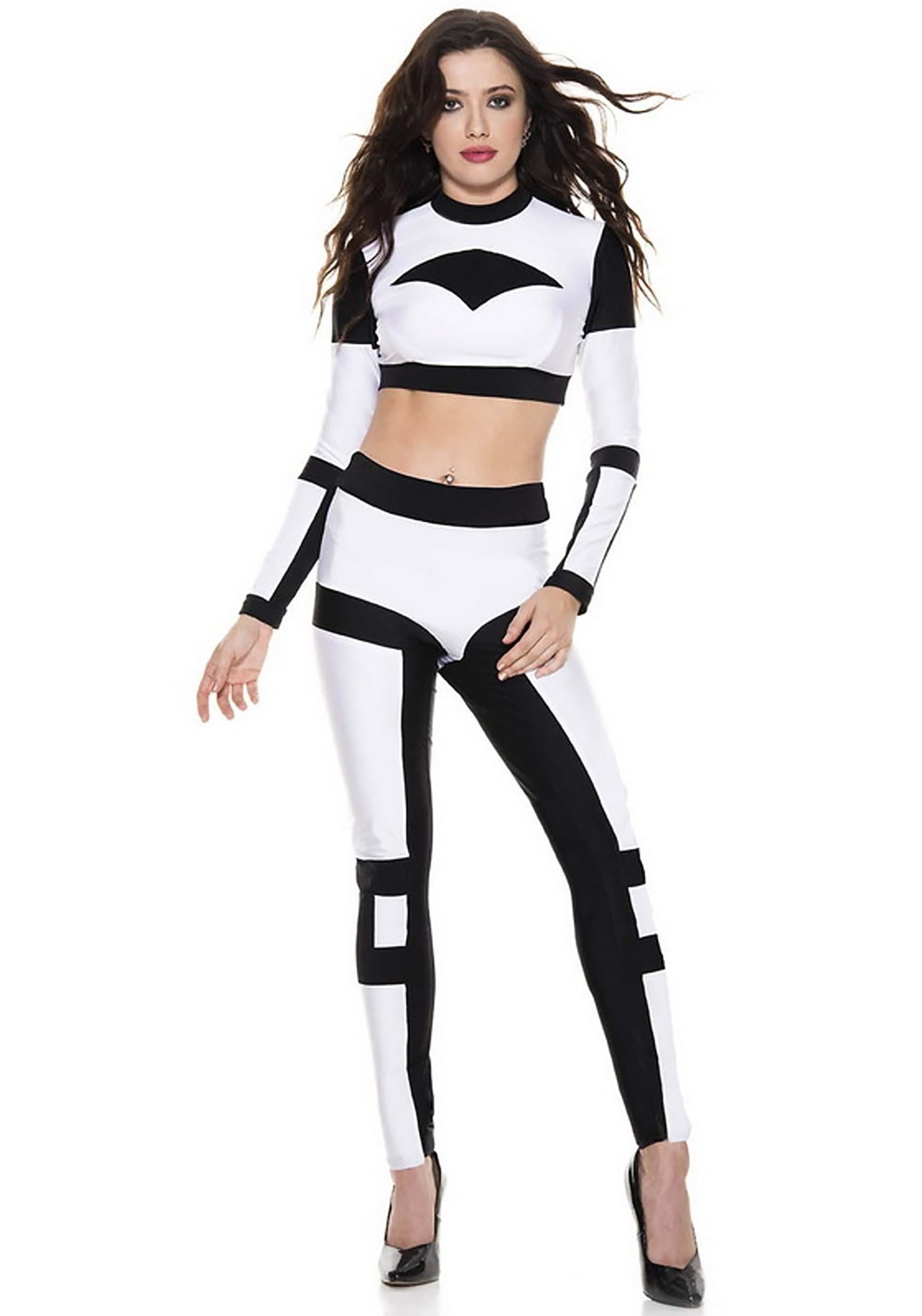 Women's Sexy White Galaxy Trooper Costume