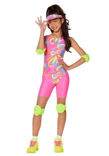 Click Here to buy Roller Blade Barbie Girls Costume | 80s Workout Costumes from HalloweenCostumes, CDN Funds & Shipping