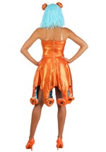 Women's Orange Iridescent Octopus Costume Alt 5