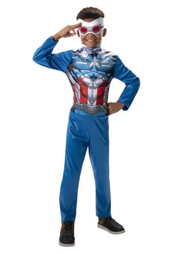 Click Here to buy Captain America Falcon Boys Costume | Superhero Costumes from HalloweenCostumes, CDN Funds & Shipping