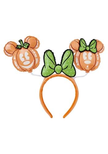 Loungefly Disney Mickey and Minnie Pumpkin Balloon Headband