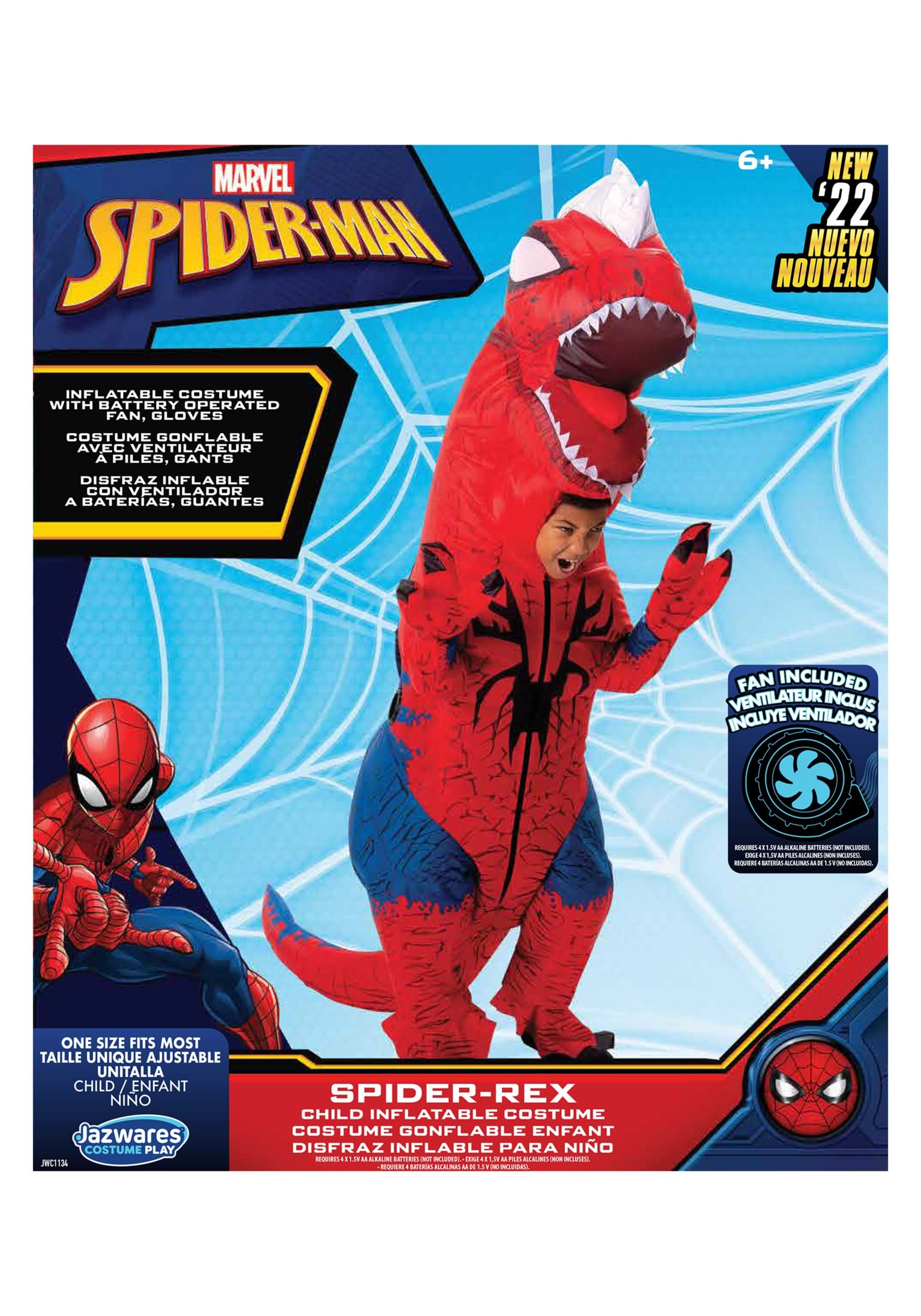 Inflatable Kid's Spider-Rex Costume , Dinosaur Costumes