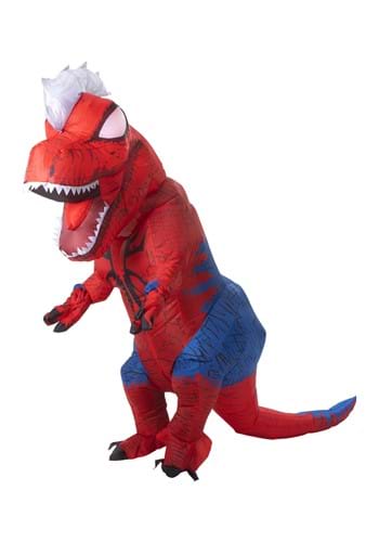 Click Here to buy Marvel Inflatable Adult Spider-Rex Costume | Spider-Man Dinosaur Costume from HalloweenCostumes, CDN Funds & Shipping