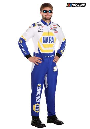 Men's Chase Elliott New NAPA Uniform NASCAR Costume