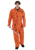 Adult Distressed Prisoner Jumpsuit Costume Alt 5