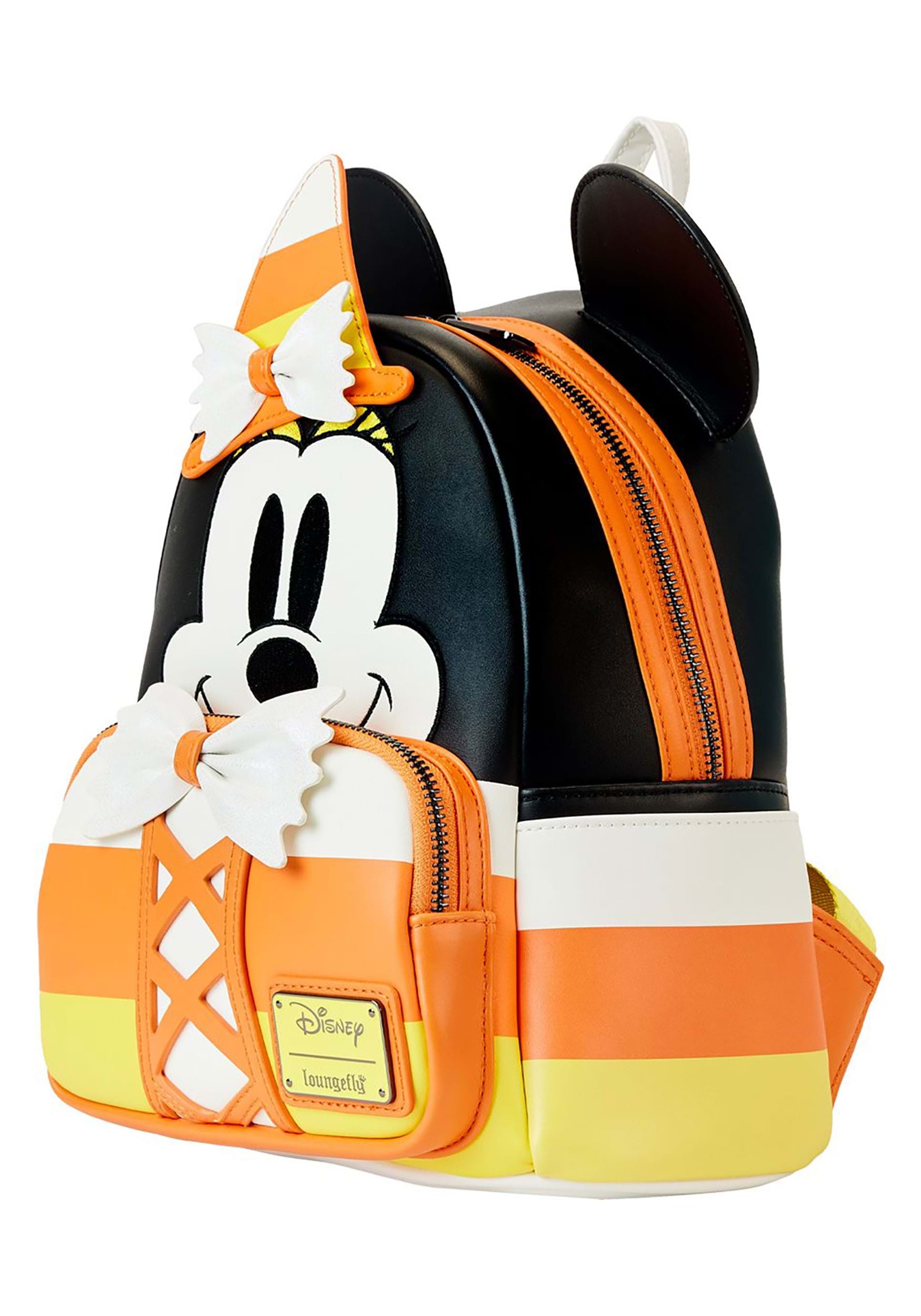 Loungefly Disney Minnie Candy Corn Cosplay Mini Backpack , Halloween Backpacks