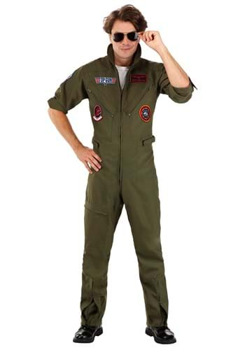 Click Here to buy Plus Size Top Gun Costume Flight Suit | Movie Costumes from HalloweenCostumes, CDN Funds & Shipping