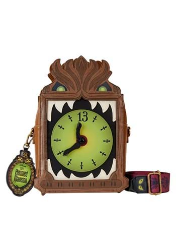 Click Here to buy Loungefly Disney Haunted Mansion Clock Crossbody Purse | Disney Loungefly from HalloweenCostumes, CDN Funds & Shipping