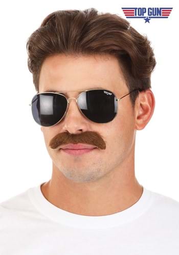 Sunglasses and Mustache Top Gun Costume Kit