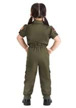 Toddler Girl's Flight Suit Top Gun Costume Alt 5