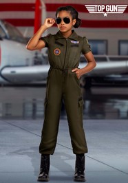 Flight Suit Top Gun Girl s Costume Top Gun Costumes