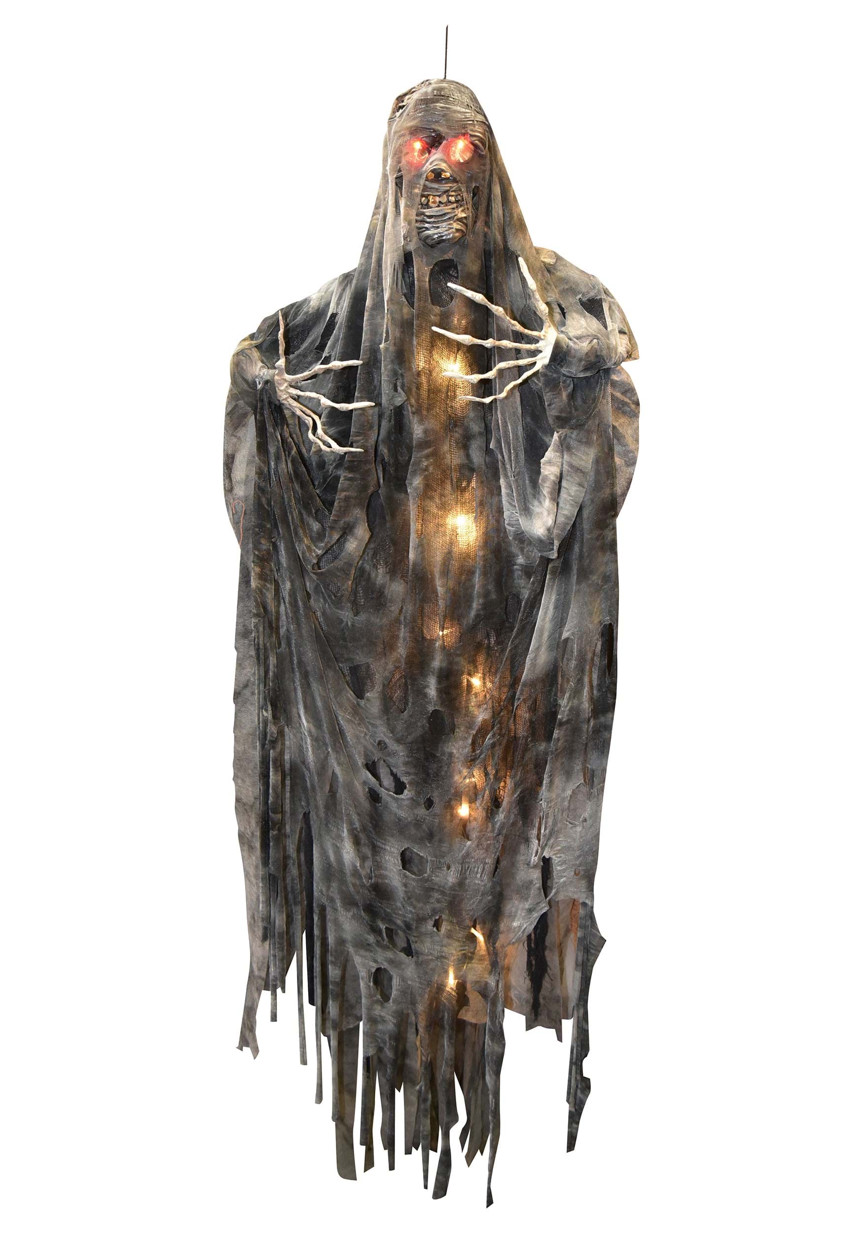 6FT Light Up Hanging Creepy Mummy Decoration , Scary Décor