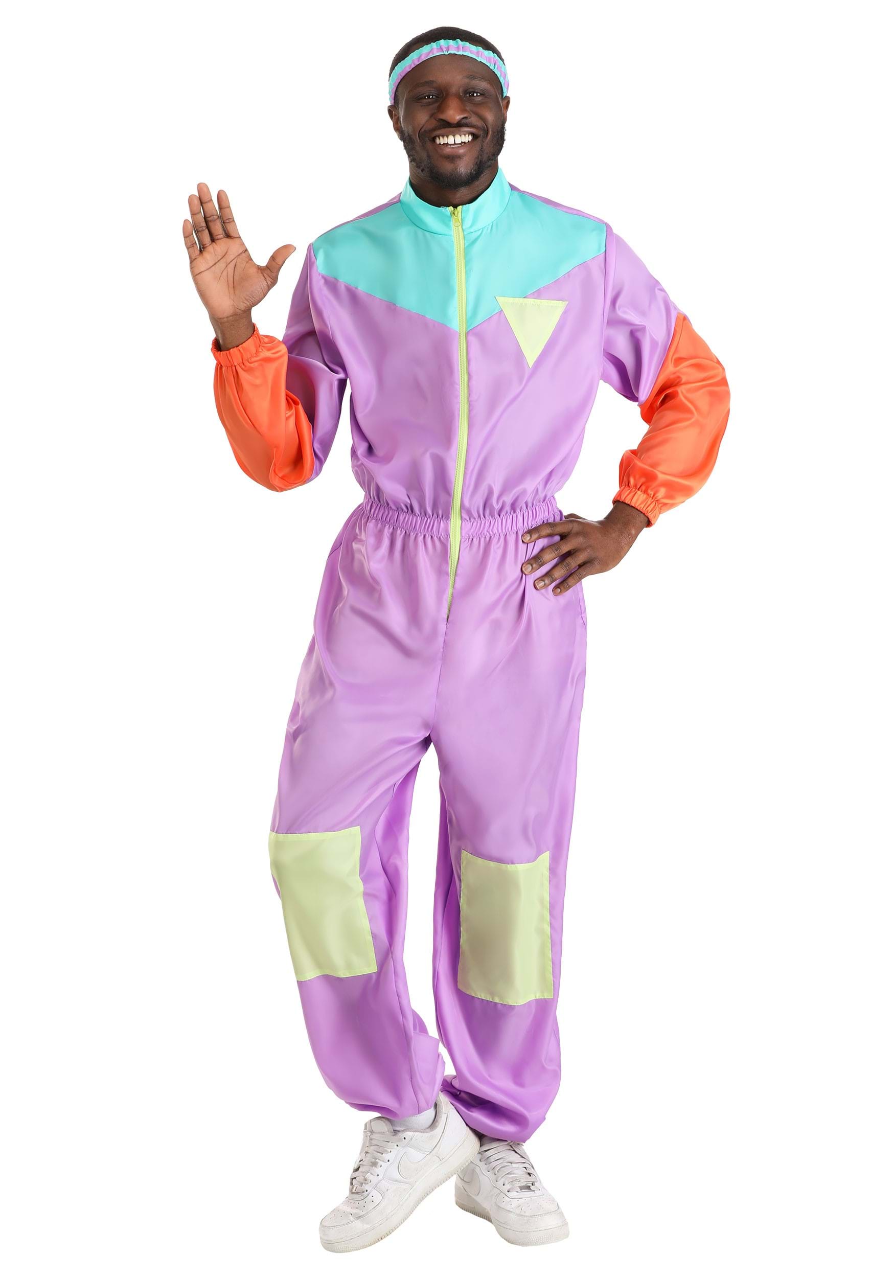 80's Purple Tracksuit Men's Costume | 80's Costumes
