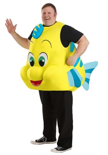 Click Here to buy Plus Size Disney Little Mermaid Flounder Costume | Disney Costumes from HalloweenCostumes, CDN Funds & Shipping