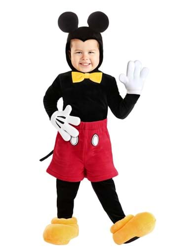 Click Here to buy Toddler Deluxe Disney Mickey Mouse Boys Costume | Disney Costumes from HalloweenCostumes, CDN Funds & Shipping