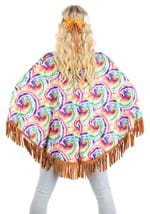 Adult Hippie Poncho Sustainable Materials Costume Alt 1