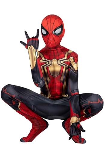 Kids Classic Spiderman Integrated Zentai Costume UPD