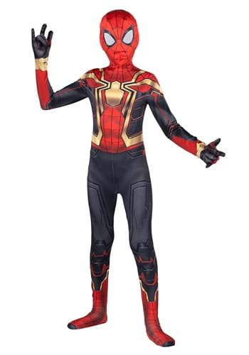 Click Here to buy Classic Spider-Man Integrated Zentai Kids Costume | Marvel Costumes from HalloweenCostumes, CDN Funds & Shipping