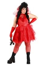 Plus Size Ghostly Red Wedding Dress Womens Costume Alt 1