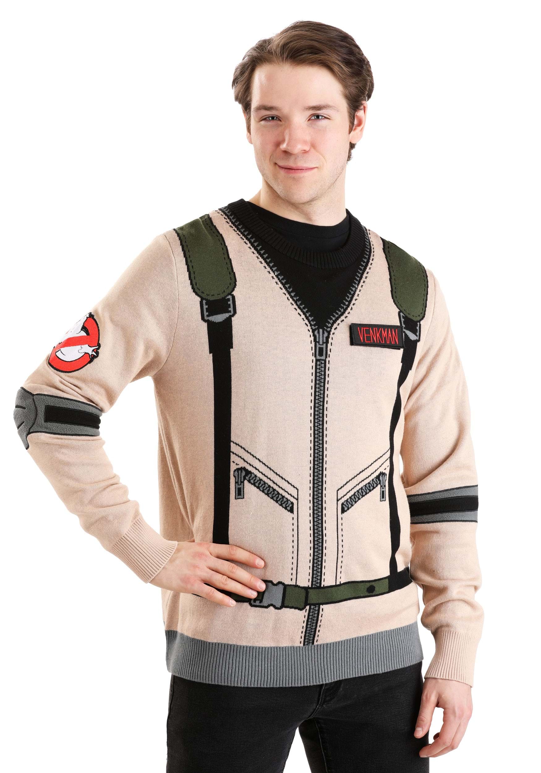 Adult Ghostbusters Uniform Sweater | Halloween Sweaters