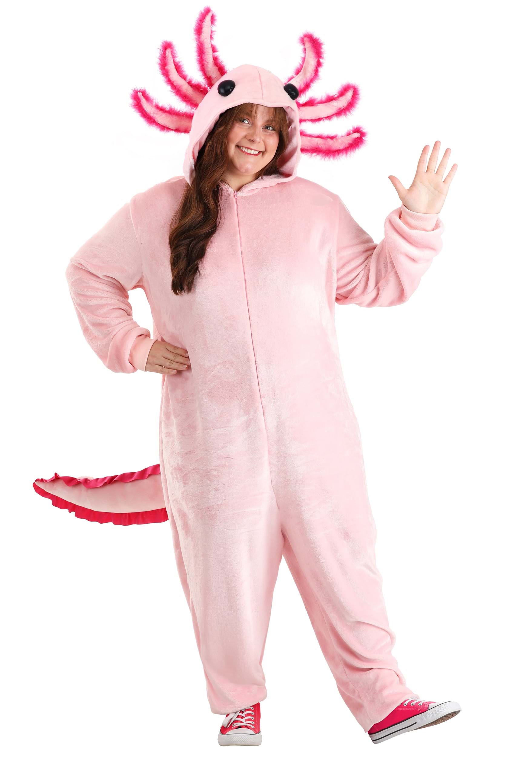 Plus Size Axolotl Adult Costume | Plus Size Animal Costumes