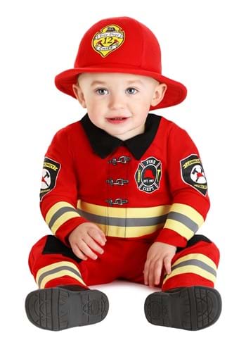 Click Here to buy Friendly Firefighter Baby Costume | Firefighter Costumes from HalloweenCostumes, CDN Funds & Shipping