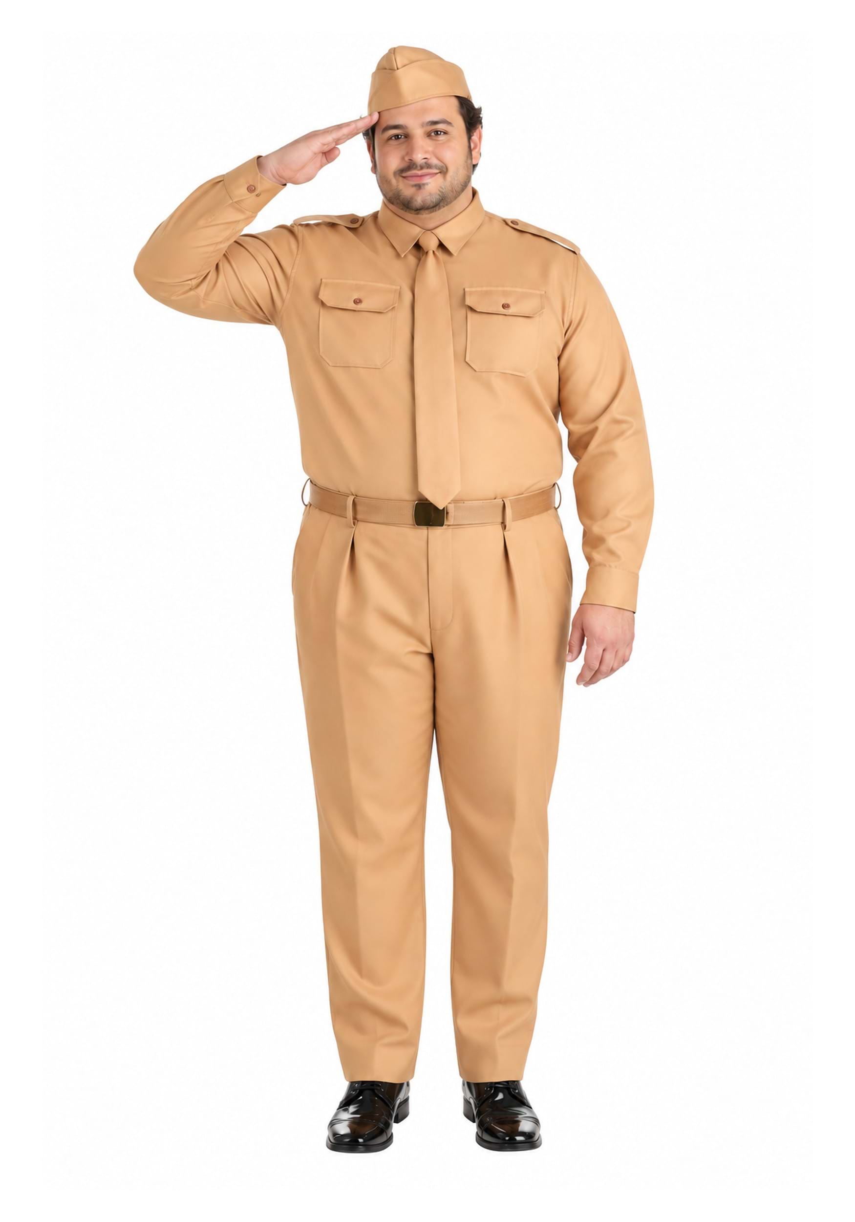 Men's Plus Size WW2 Army Costume | Military Costumes