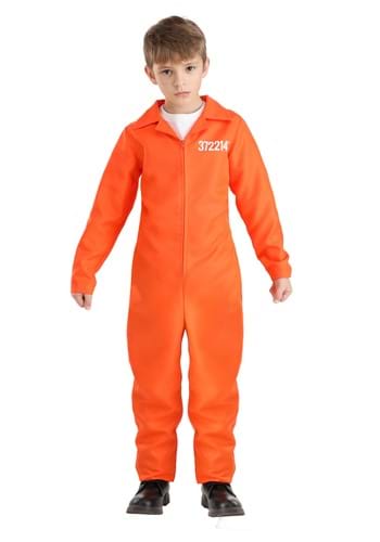 Click Here to buy Kids Prison Jumpsuit | Prisoner Costumes from HalloweenCostumes, CDN Funds & Shipping