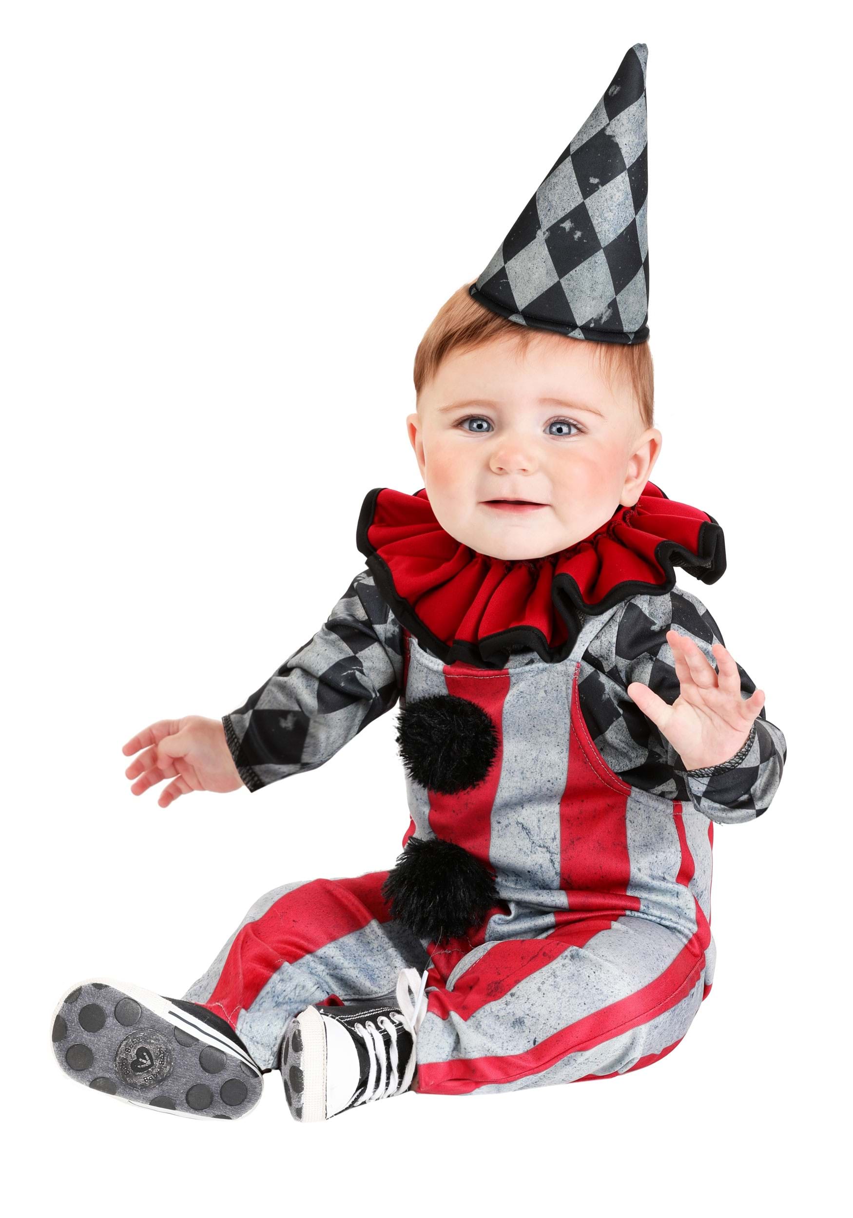 Wicked Circus Clown Infant Costume | Evil Clown Costumes