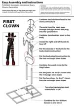 3-Stacked Acrobatic Animatronic Clowns Decoration Alt 11