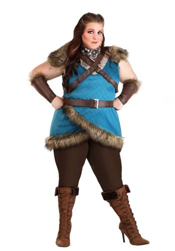 Click Here to buy Womens Plus Size Deluxe Valhalla Viking Costume | Viking Costumes from HalloweenCostumes, CDN Funds & Shipping