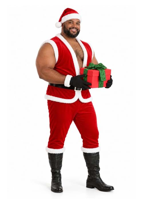Plus Size Sexy Santa Claus Costume for Men upd