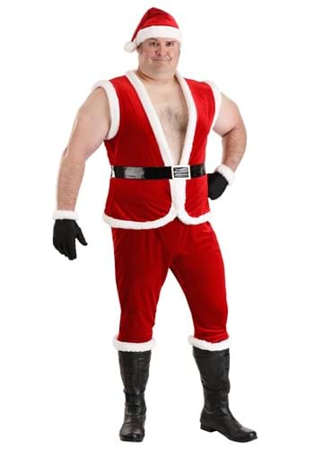 Click Here to buy Mens Plus Size Sexy Santa Claus Costume | Christmas Costumes from HalloweenCostumes, CDN Funds & Shipping