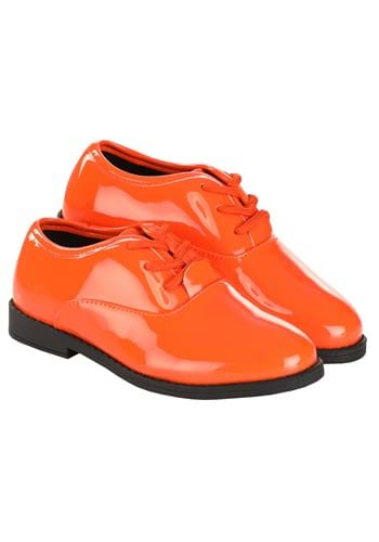 Click Here to buy Kids Orange Shiny Tuxedo Shoe | Kids Costume Shoes from HalloweenCostumes, CDN Funds & Shipping