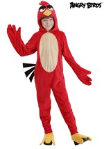 Kid's Red Angry Birds Costume Jumpsuit Alt 3