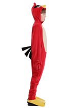 Kid's Red Angry Birds Costume Jumpsuit Alt 4