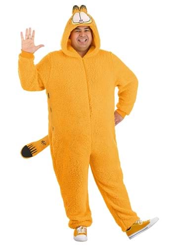 Click Here to buy Plus Size Garfield Costume Onesie | Garfield Costumes from HalloweenCostumes, CDN Funds & Shipping