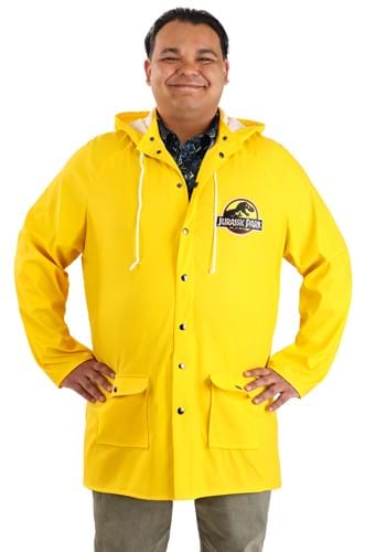 Click Here to buy Plus Size Jurassic Park Yellow Raincoat Costume | Jurassic Park Costumes from HalloweenCostumes, CDN Funds & Shipping