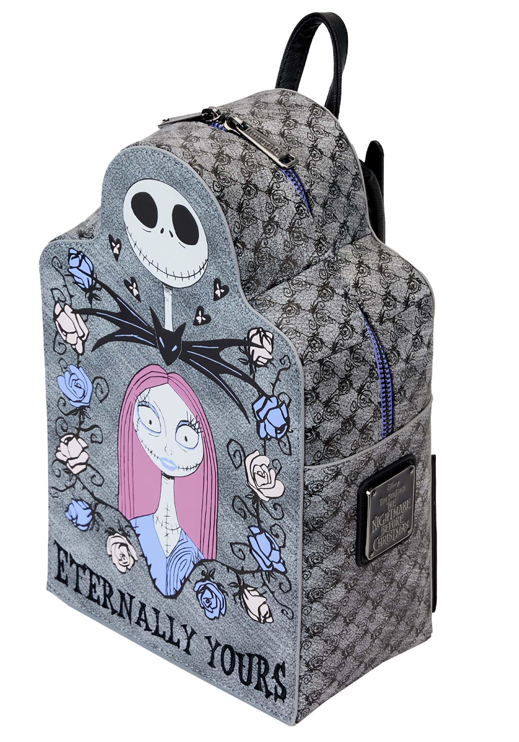 Loungefly Disney Jack & Sally Eternally Yours Tombstone Mini Backpack
