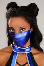 Womens Sexy Blue Mortal Ninja Costume Alt 4