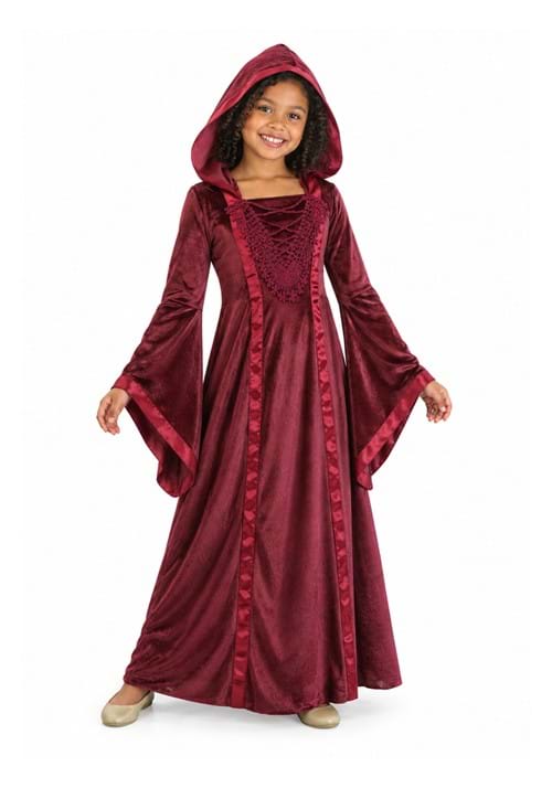 Girl's Hooded Renaissance Maiden Costume upd
