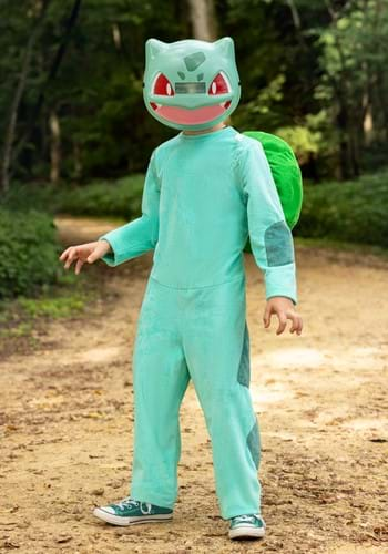 Click Here to buy Kids Deluxe Pokemon Bulbasaur Costume | Pokemon Costumes from HalloweenCostumes, CDN Funds & Shipping