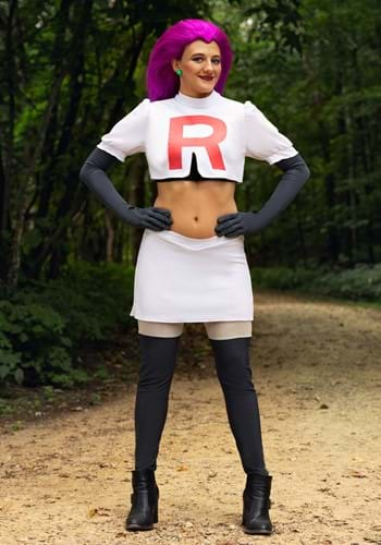 Click Here to buy Adult Deluxe Team Rocket Jesse Costume | Pokemon Costumes from HalloweenCostumes, CDN Funds & Shipping